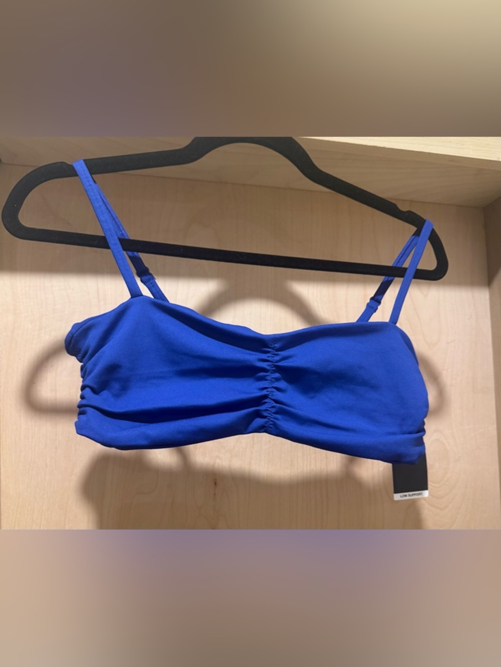 GAP Cobalt Blue Ruched Bandeau with Thin Straps